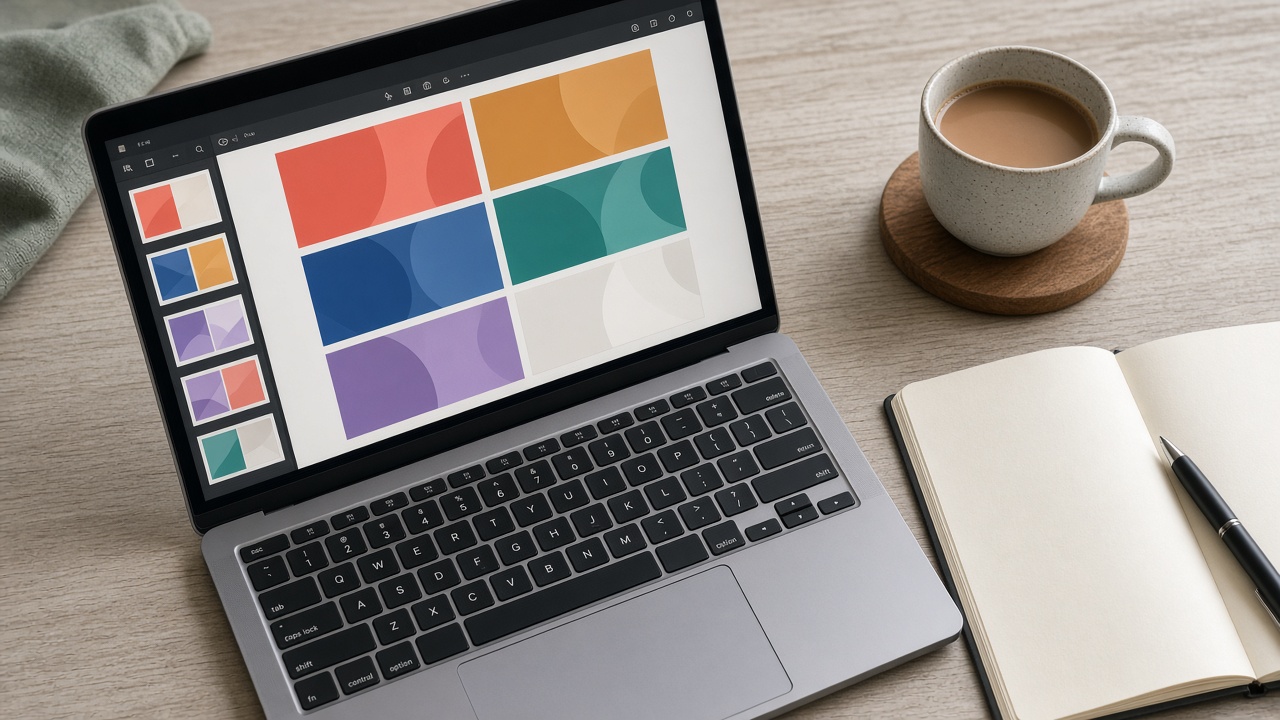 Cara membuat presentasi dengan AI di laptop